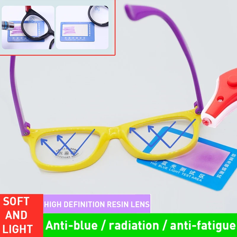 

Anti-blue Light Kids Glasses Optical Frame Children Gift Computer Transparent Blocking Anti Reflective Eyeglasses Dropship