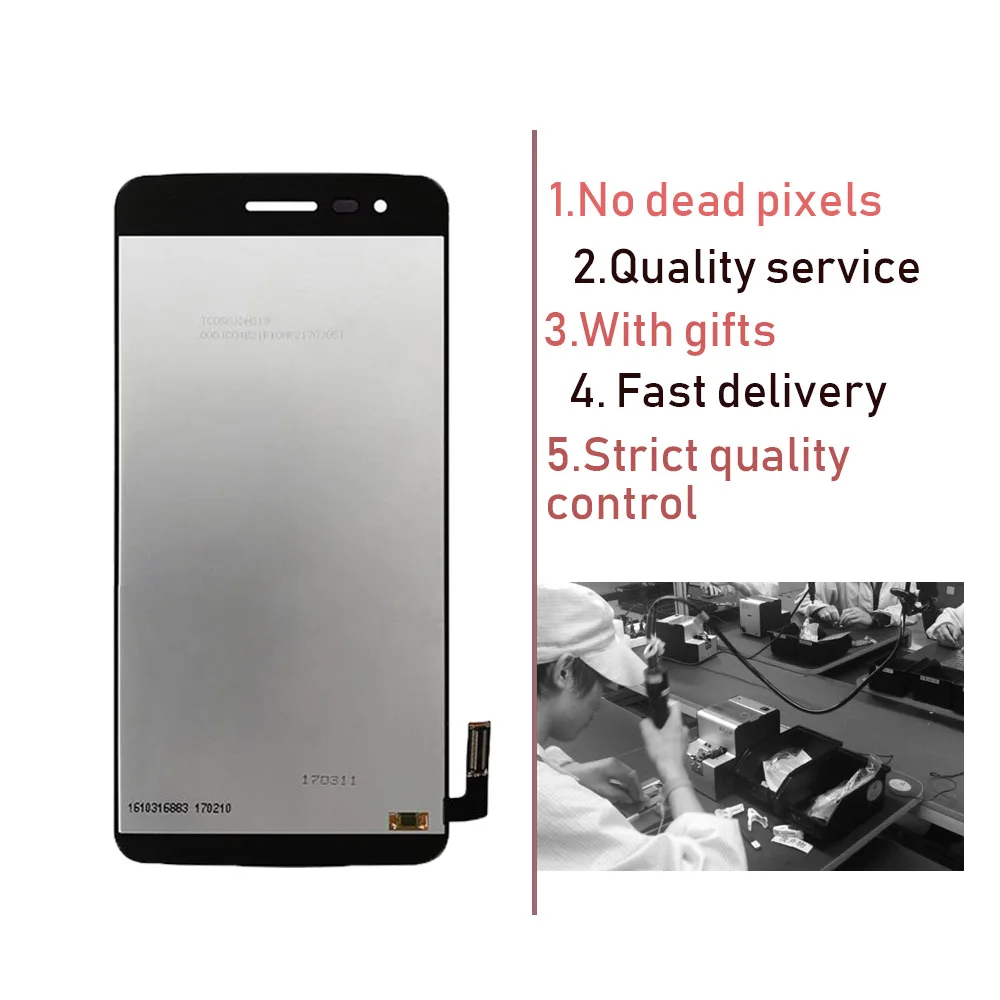 100% протестирован для LG K8 2017X240 без битых пикселей ЖК экран Сенсорная панель
