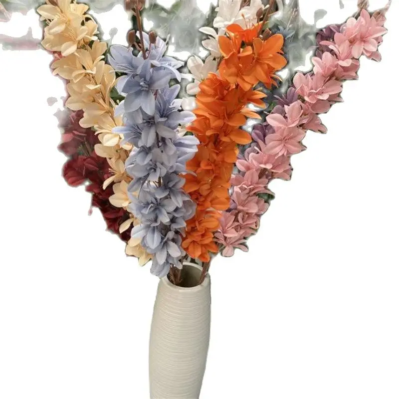 Искусственный длинный стебель Delphinium длиной 42 дюйма для осенних искусственных