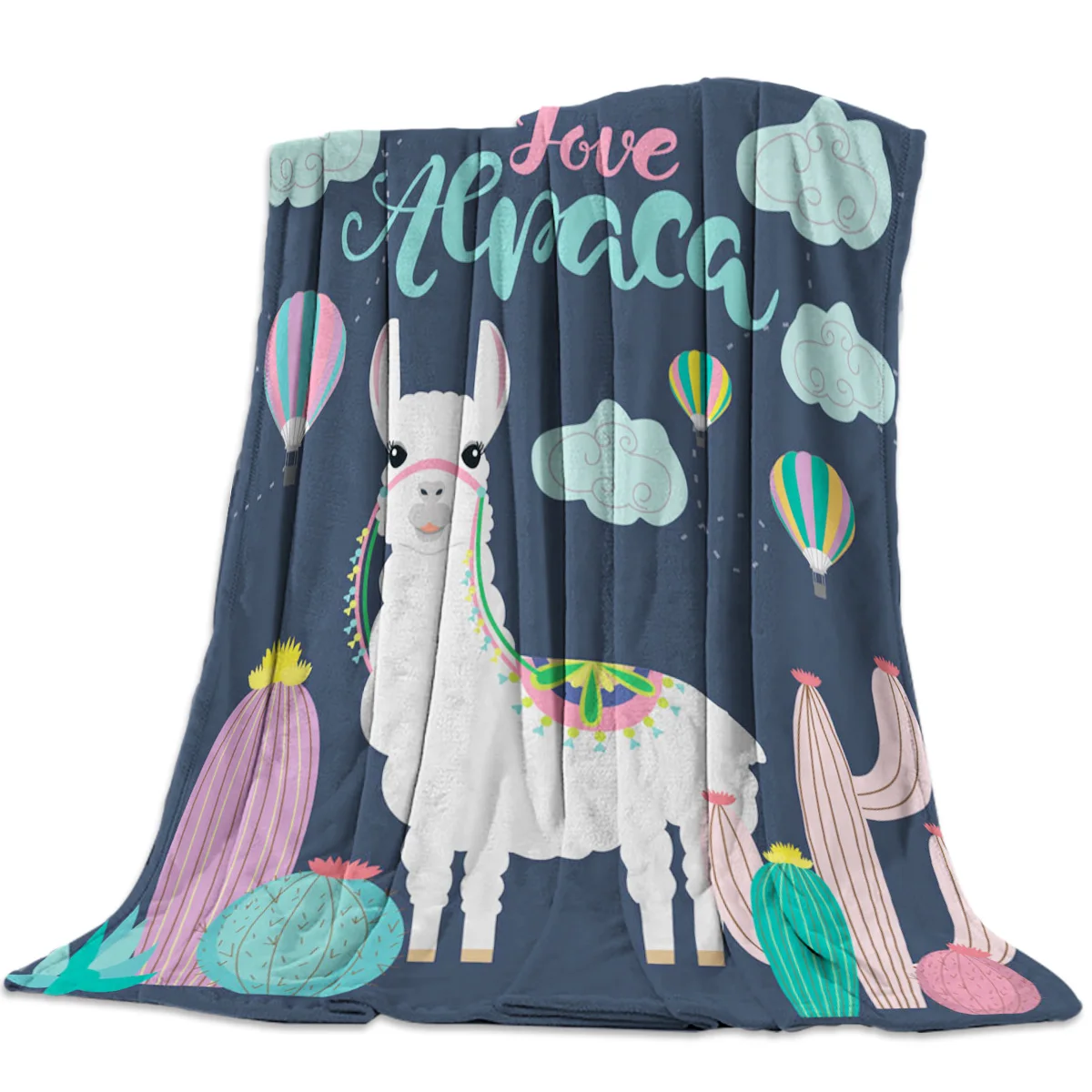 Милые воздушные шары с ушками козы серый желтый кактус пледы одеяло для дивана