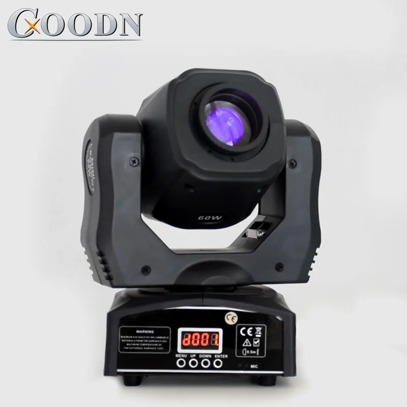 moving head led 60W 60 Вт Мини светодиодный DMX gobo Spot Club DJ сценический светильник ing вечерние диско движущиеся головки светильник - Цвет: moving head led 60W