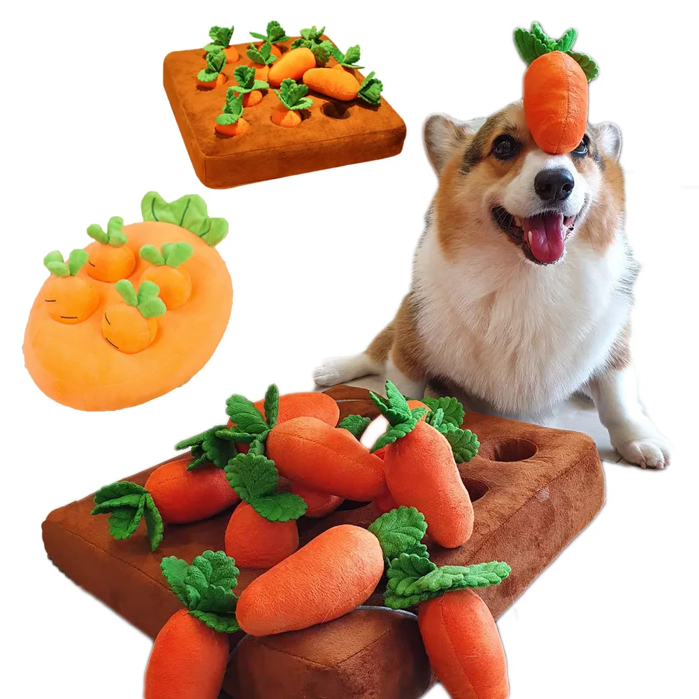 Игрушки для домашних животных собак морковь игра скрыть еду интерактивные