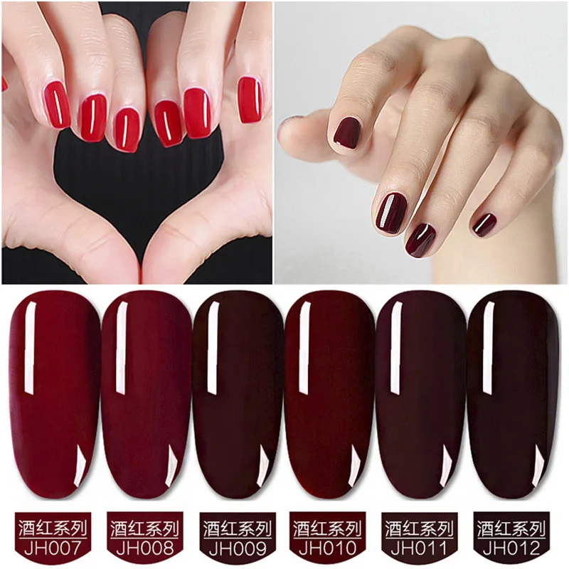 

Nail Polish 8ml Gel Semi Permanent Varnishes Hybrid Nails Gel For nail art UV LED Base Top Coat Nail Gel Polish