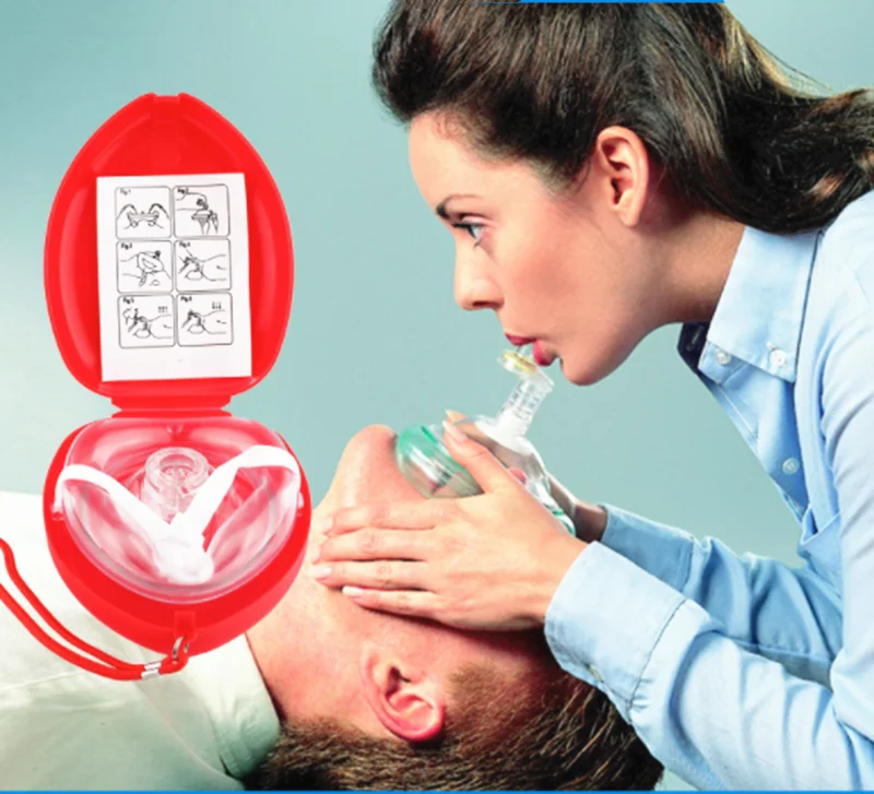 1 шт. аварийные маски первой помощи CPR дыхательная спасательная маска рот дыхание односторонний клапан инструменты обучение дыхательная маска