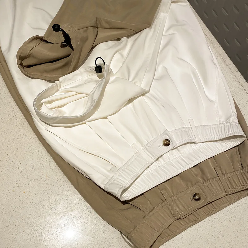 

Men's spring and summer slouching loose trousers handsome fashion casual trousers versatile wide-leg trousers