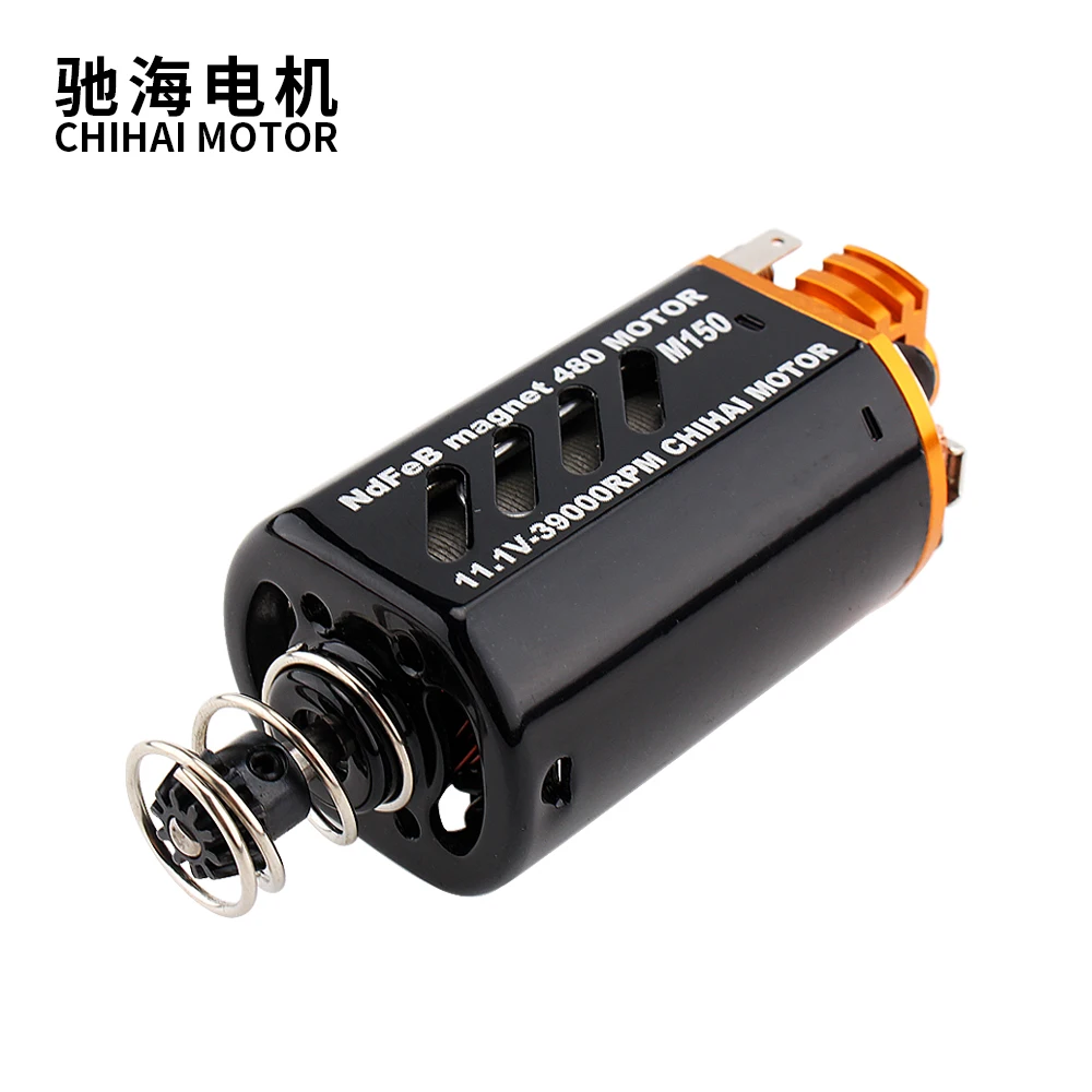 Двигатель Chihai 480WA 11,1 В, 39000 об/мин, ЧПУ M150, высокоскоростной AEG, короткий осевой двигатель для коробки передач Ver.3, гелевый игрушечный двигатель 14TPA