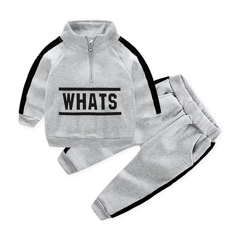 

2 шт., детский хлопковый спортивный костюм с капюшоном