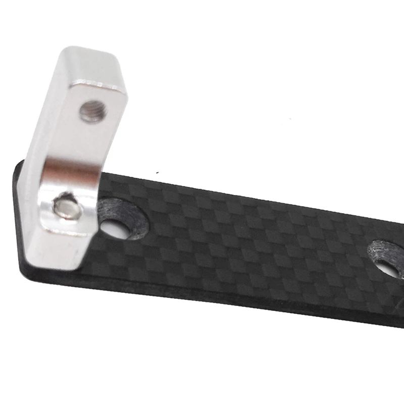 

Aluminum Alloy Rear Arm Suspension Link Rod Upgrade Part with Servo Mount with Carbon Fiber Skid Plate Set