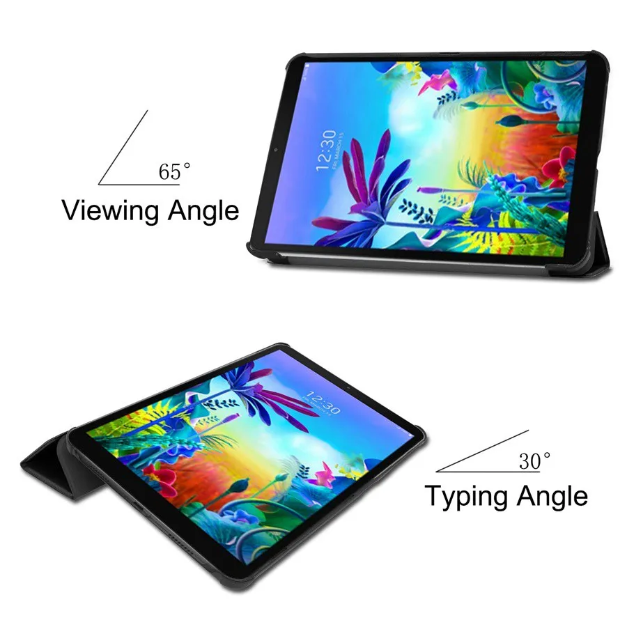 Magnetic Folding PU Leather Case for LG G PAD 5 10.1 2019 Smart Funda Cover tablet case+Film+ Pen | Компьютеры и офис