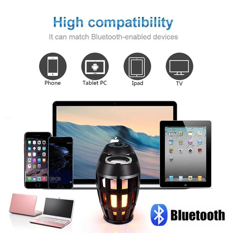 Беспроводной Bluetooth водонепроницаемый светодиодный сабвуфер подарок открытый i3 динамик 360 градусов стерео объемный звук портативный Hi-Fi бас MP3
