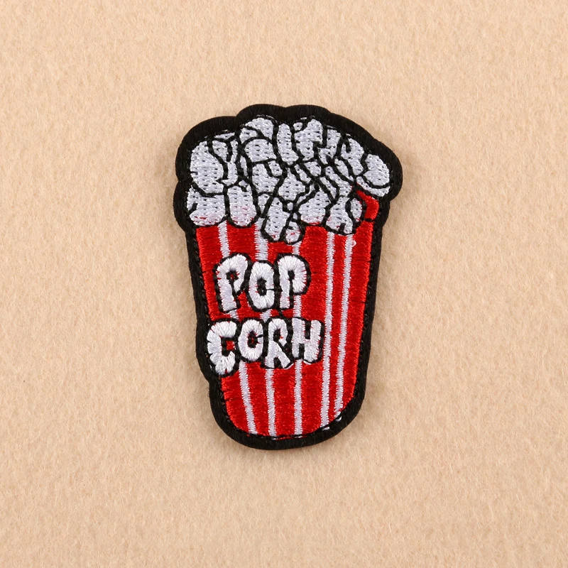 10 шт./компл. тканевые нашивки с вышивкой фри мороженое еда в форме термальные