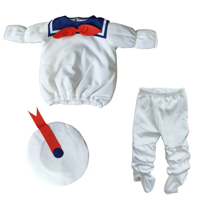 Детские Охотники за привидениями Stay Puft Зефир Косплэй костюм ребенка призрак в