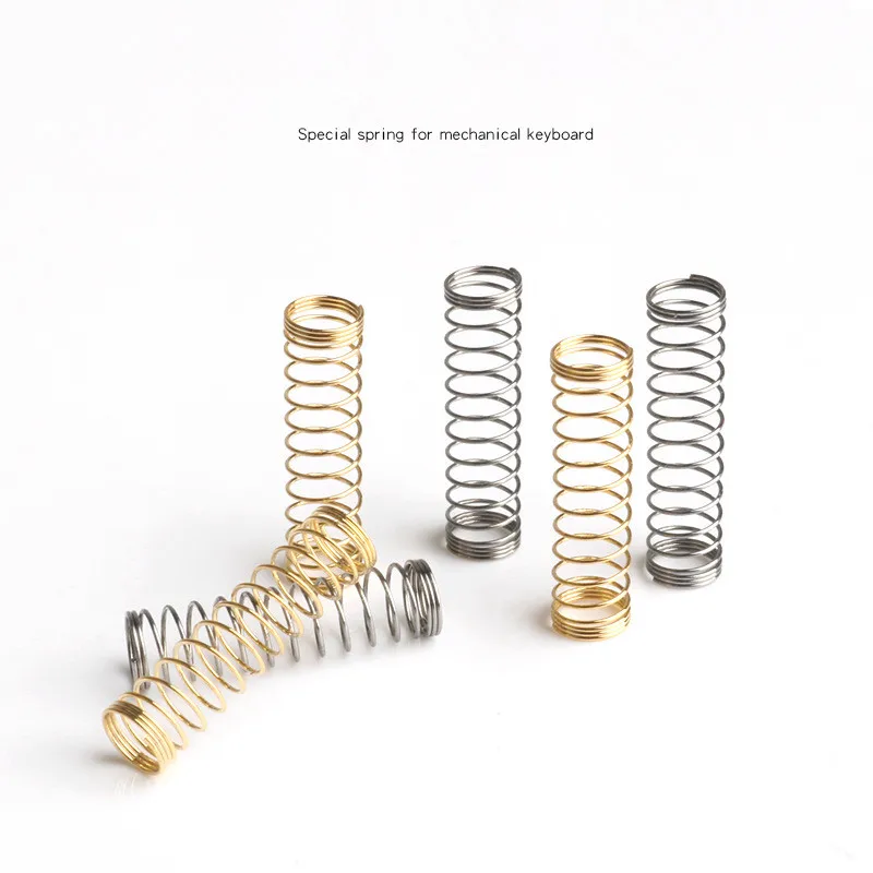 

Free Shipping 110pcs\Lot 24k Gold-plated And Stainless Steel Custom Cherry MX Springs For MX Switches Replacement