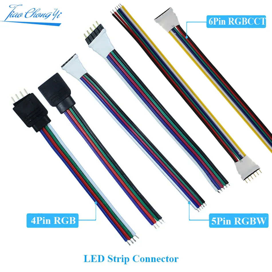 4pin 5pin 6pin мужской женский Регулятор Газа адаптер кабель провод для 5050 3528 SMD RGB/RGBW/RGB +