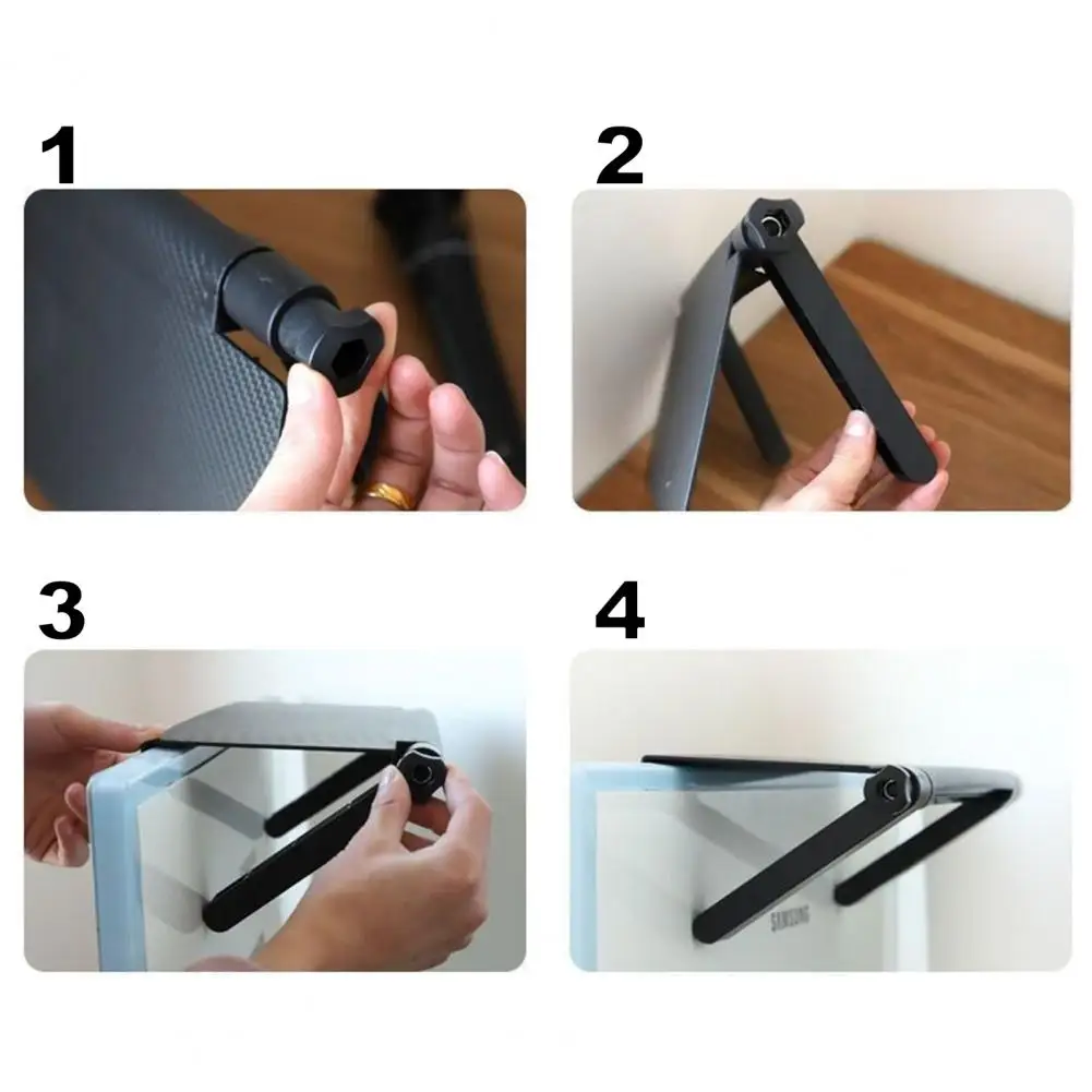 

Multifunction Storage Rack Adjustable Strong Bearing Capacity Concave-convex Design Computer Screen Storage Bracket for Desktop