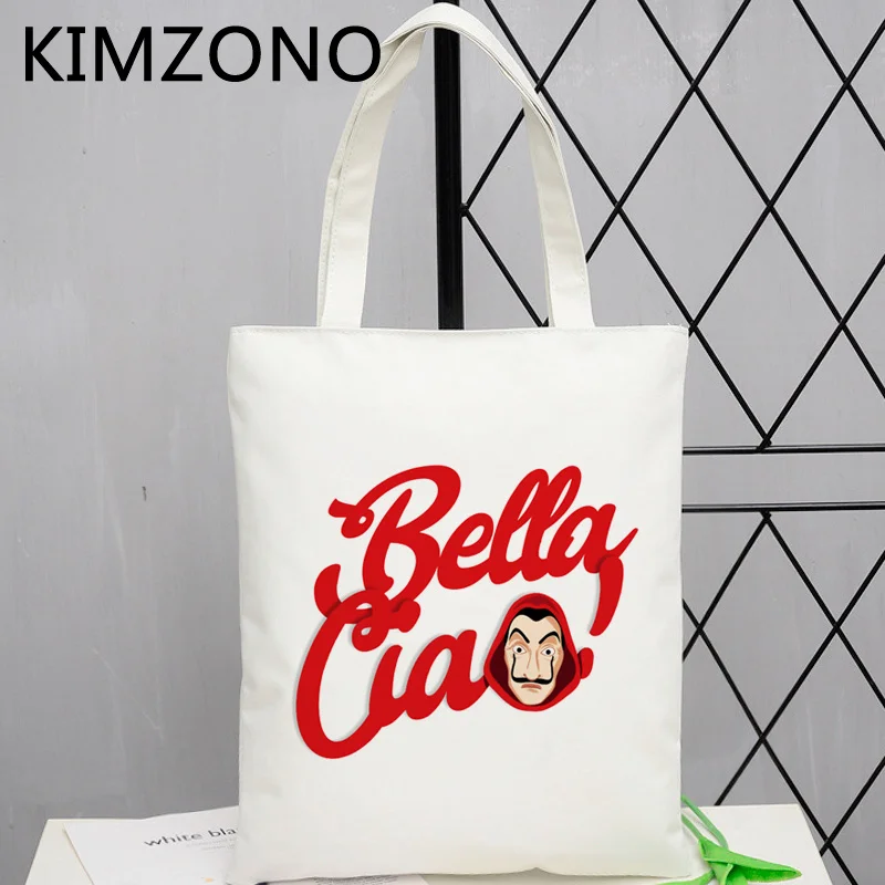 

Money Heist shopping bag grocery recycle bag eco handbag bag reusable reciclaje woven bolsa compra sac toile