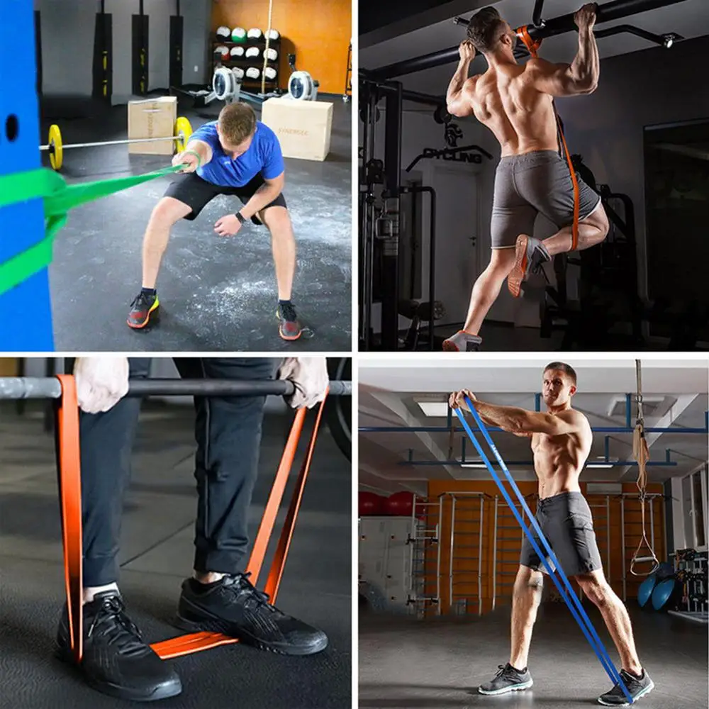 

Resistance Bands Workout Exercise Elastic Band Fitness Squat Band with Door Anchor Ankle Straps Gym Home Fitness Equipment