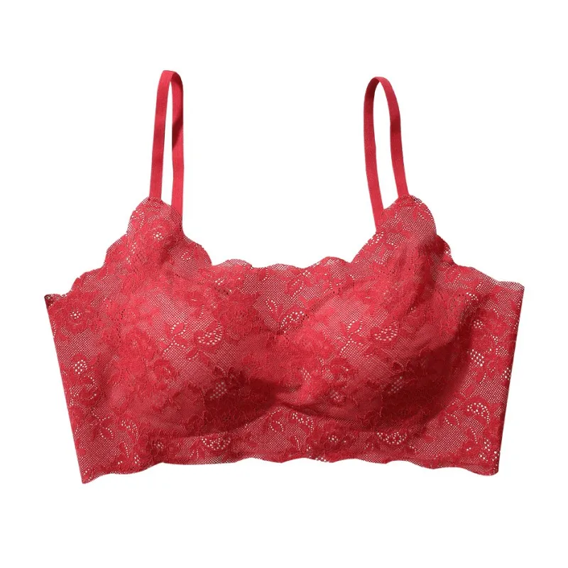 

New Arrival Women Sexy Lace Underwear Lingerie Bralette Seamless Push Up Brassiere Gorge Vest Sleeping Bra