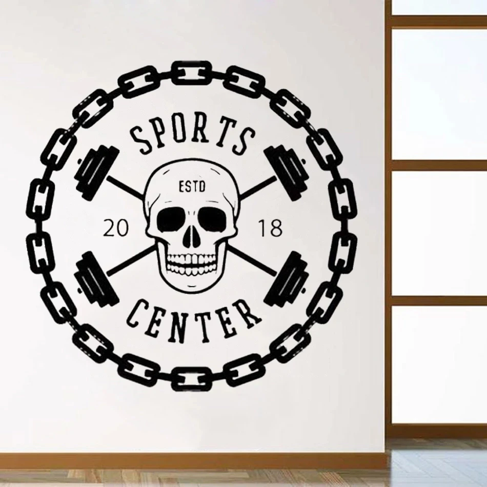 

Vinyl Personalized Years Sports Center Logo Wall Decals Fitness Quote Stickers Gym Work Out Study Decoration Sign Poster DW9819