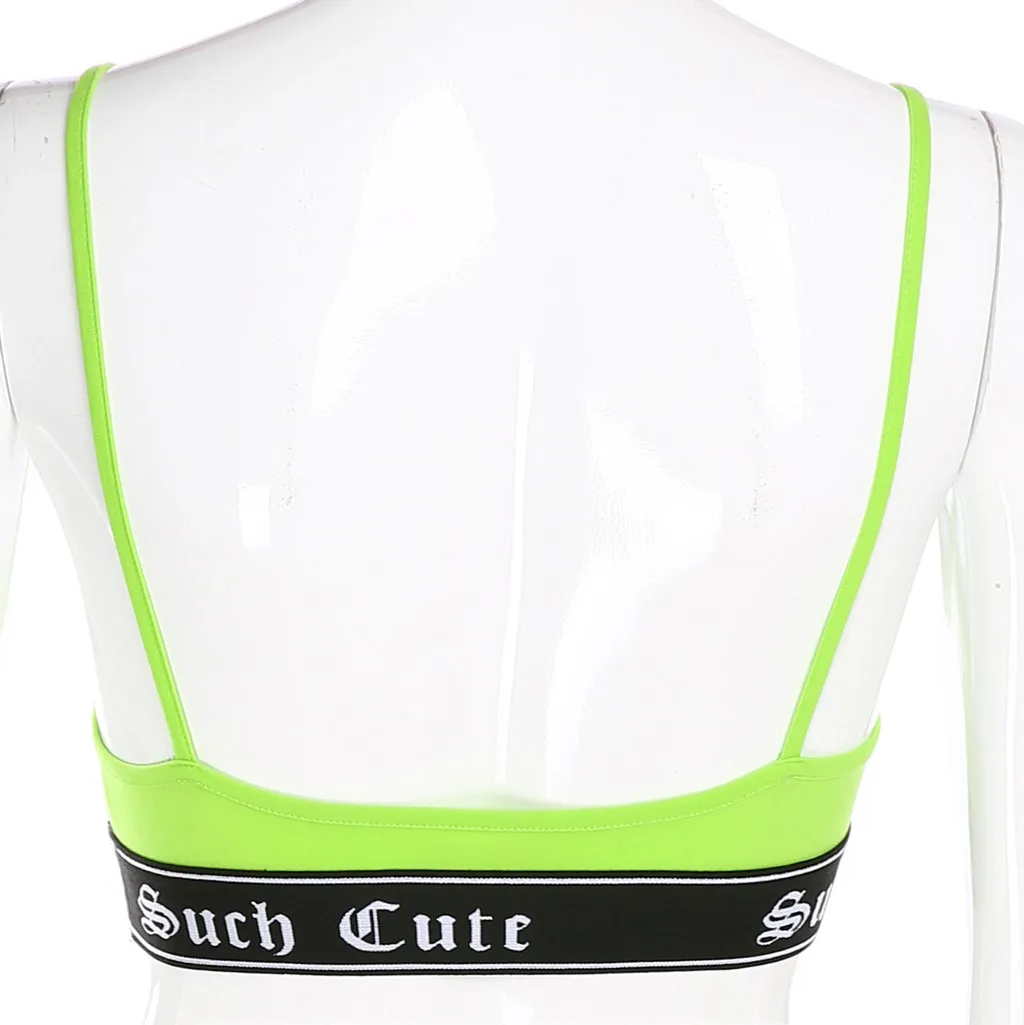 Женские спортивные бюстгальтеры с принтом Бюстгальтер-бандо для фитнеса нижнее