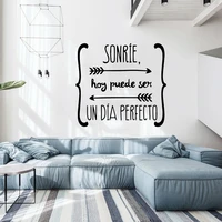 free shipping spanish frase home decor vinyl wall stickers for living room company school office decoration sticker mural