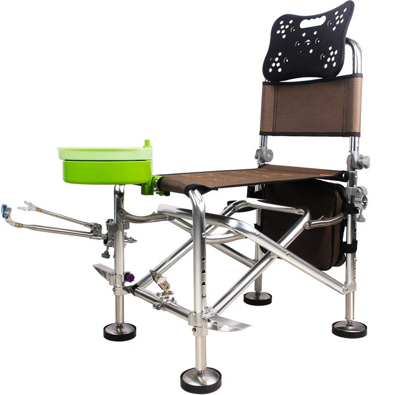 Складное портативное рыболовное кресло многофункциональный алюминиевый стул