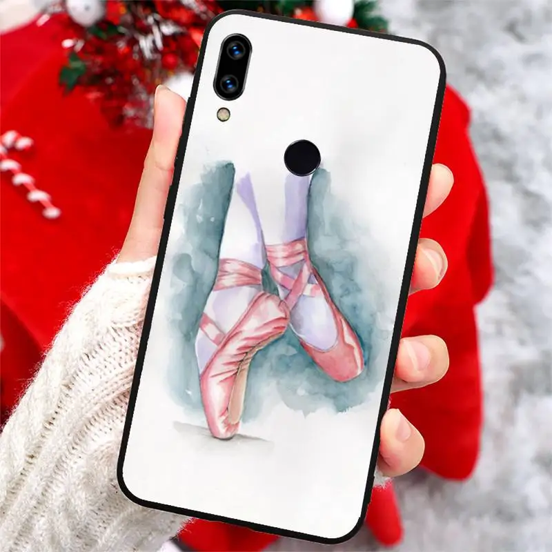

Ballerina Dance Ballet Girl Shoes Phone Case For Xiaomi Redmi note 7 8 9 t k30 max3 9 s 10 pro lite