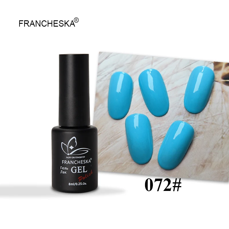 Francheska 072 Francheska Гель-лак горячая распродажа серый розовый серия Гель-лак для ногтей Гибридный гвоздь unha lakier hybrydowy долговечный замачиваемый гель - Цвет: Francheska 072