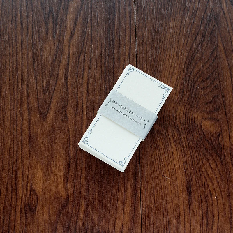 

Classic Border sign Series Sticky Notes Memo Pad Diary Stationary Flakes Scrapbook Decorative Cute Word notebook