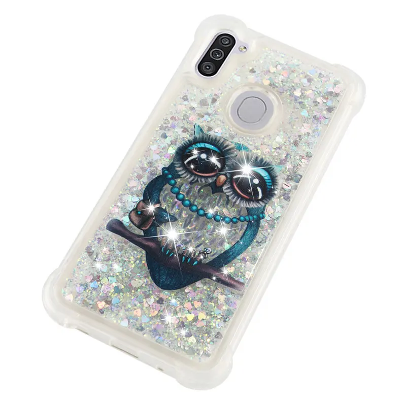 

Case For Samsung Galaxy A11 Soft Silicon Shockproof Phone Case For Samsung A11 A115F A115 Liquid Dynamic Quicksand Back Cover