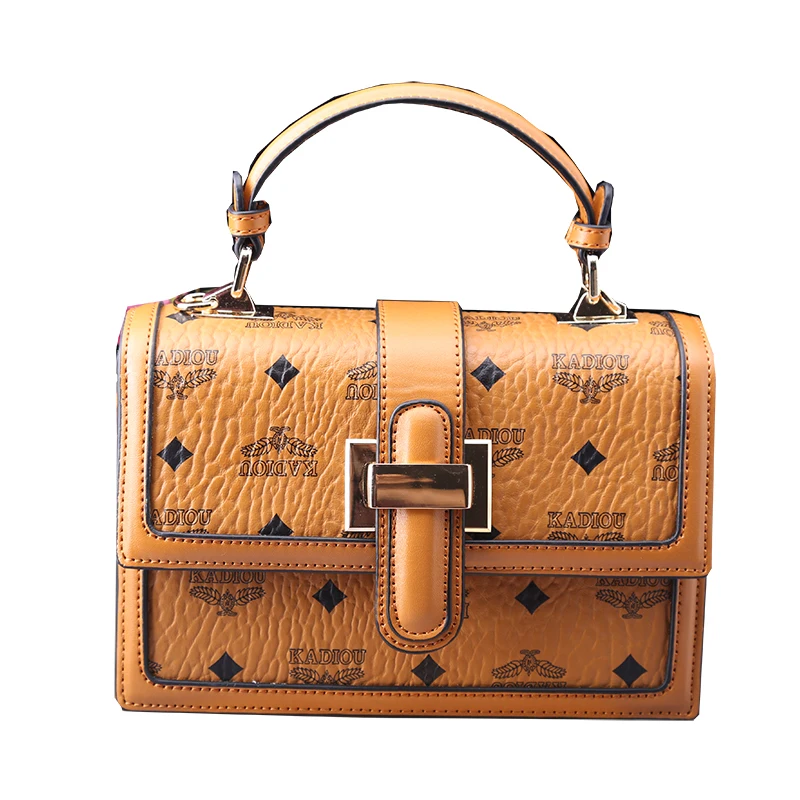 

Genuine Leather Women Flaps 2021 New Fashion Retro Printing Single Shoulder Bags Ladies Designer Purses and Handbags Sac Luxe Cc