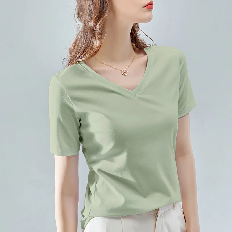 Plain Short Sleeve T-shirt Women 2020 Summer Good Quality 15 Color Simple Cotton Loose Basic T-shirts Female Casual Tops S-3XL | Женская