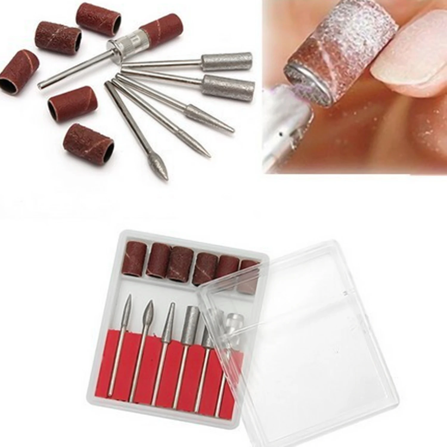 1 Набор Мини USB Электрический Фрезер для ногтей сверлильный станок с 6 шт. сменных