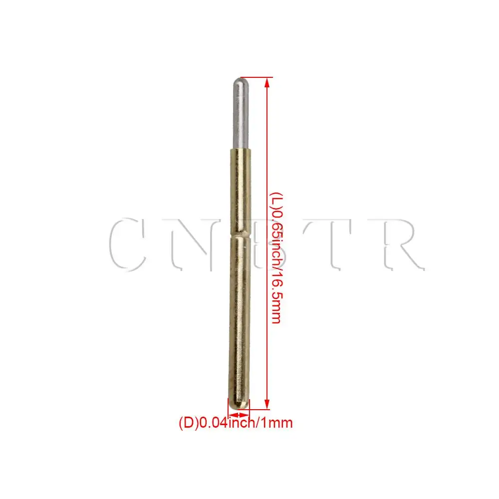 CNBTR золотой и 1 02 мм длина 16 5 100 г P75 J1 пружина прямой Сферический наконечник