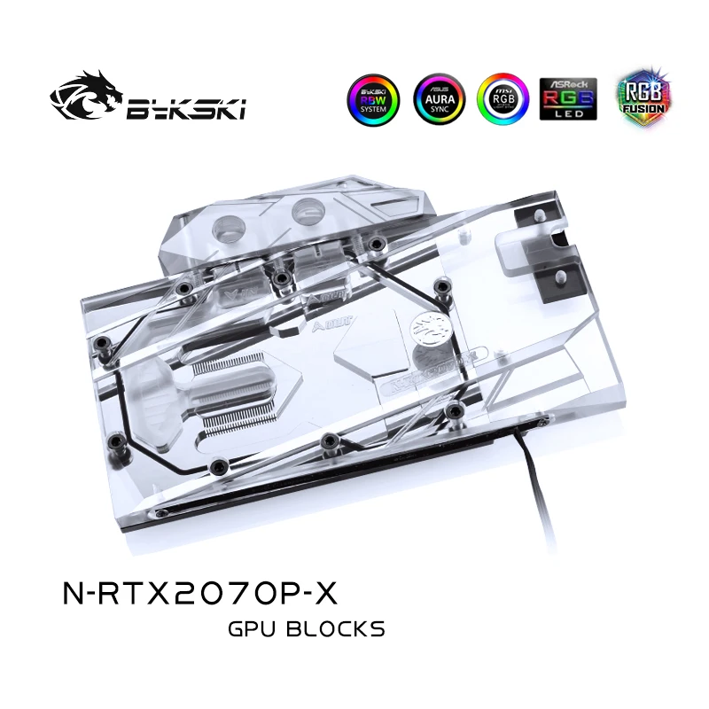 

Bykski N-RTX2070-X Full Cover Graphics Card Water Cooling Block, Exclusive Backplane For Nvida Founder Edition RTX2070