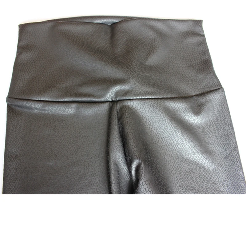 

Sexy Women Faux Leather Pants Matt look Pant high waist Stretch Black leather Slim pants leggings