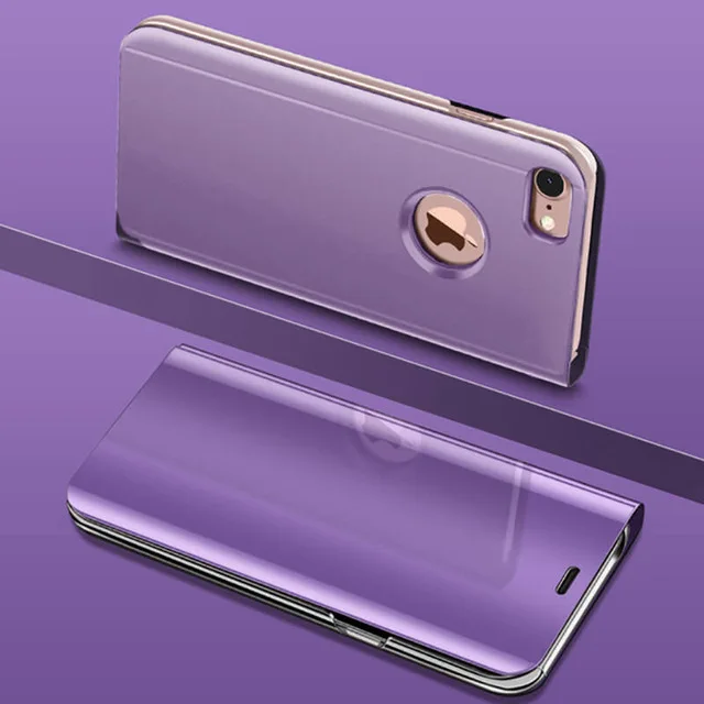 style 4 Роскошный умный зеркальный флип-телефон чехол для iphone 6 6S 7 8 iphone h и 6 6S 7 8 Plus и iphone X XS XR XSMAX FUNDA - Цвет: style 4