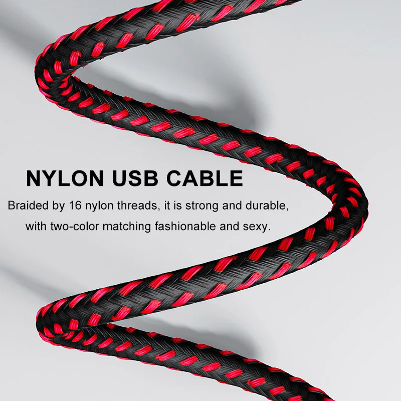 

amzish 2m 3A USB Type C Cable Micro USB Fast Charging Wire For Samsung S7 Xiaomi Data Cable Mobile Phone USB C Charger Cable