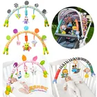 Детские музыкальные мобильные игрушки для кроватикроваткиколяски, плюшевые детские погремушки игрушки для малышей 0-12 месяцев, развивающие игрушки для новорожденных