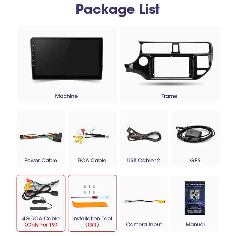 JMCQ 9 &quot4G + WiFi RDS 2din Android 0 автомобильный радиоприемник Multimidia видео плеер для KIA RIO K3