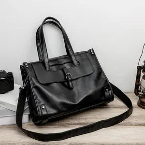 Xiao.p Fashion Men's High Quality Pu Leather Business Travel Bag Leisure Single Shoulder Bag Large Capacity Crossbody Men's Bags