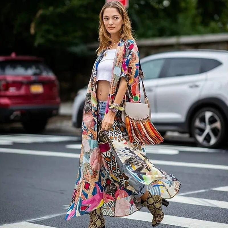 Женская ажурная блузка-жилет однотонная пляжная Блузка-накидка из полиэстера в