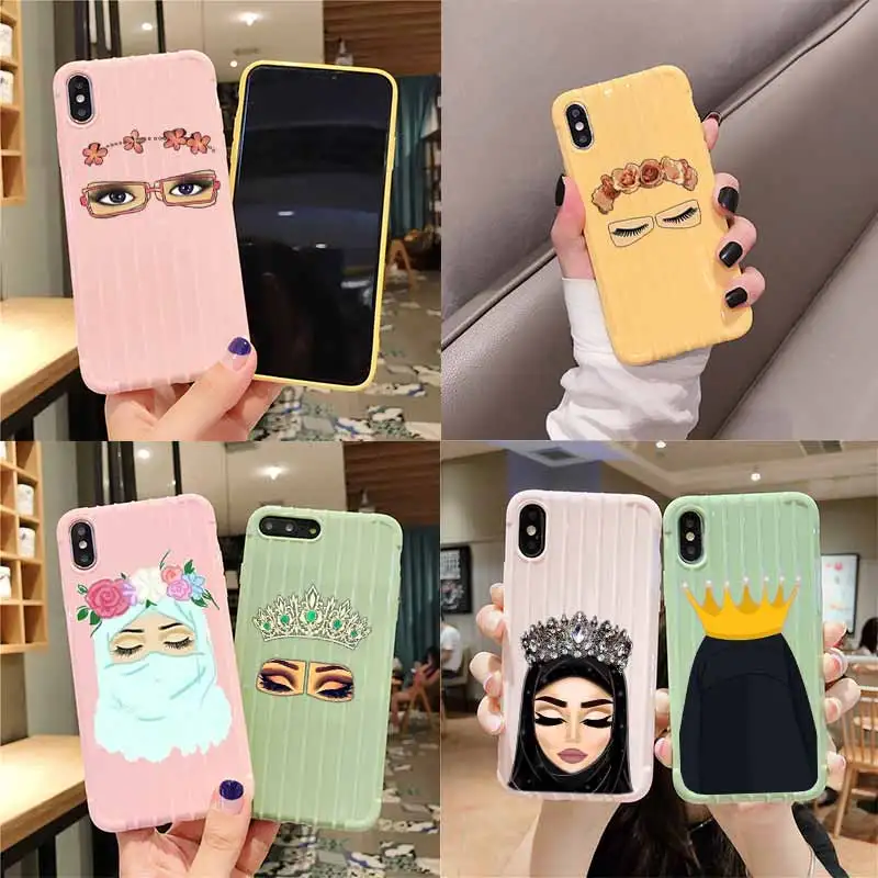 Араб с никаб для глаз на колесиках чемодан чехол телефона iPhone 11 Pro Max X XS MAX 8 7 6S