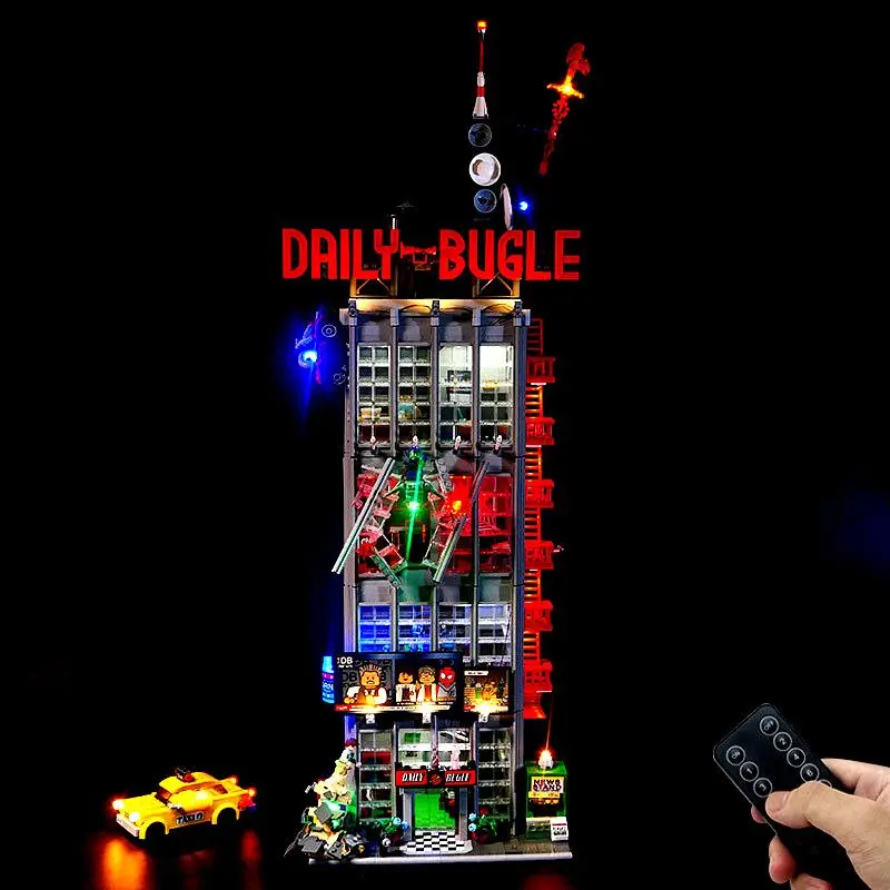 

Герои фильма 3772 шт. ежедневный ключ с дистанционным управлением Светодиодная подсветка Комплект 76178 модель строительные блоки игрушки Кирп...