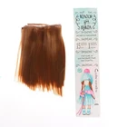 Волосы - тресс для кукол Прямые длина волос: 15 см, ширина:100 см, цвет  27А