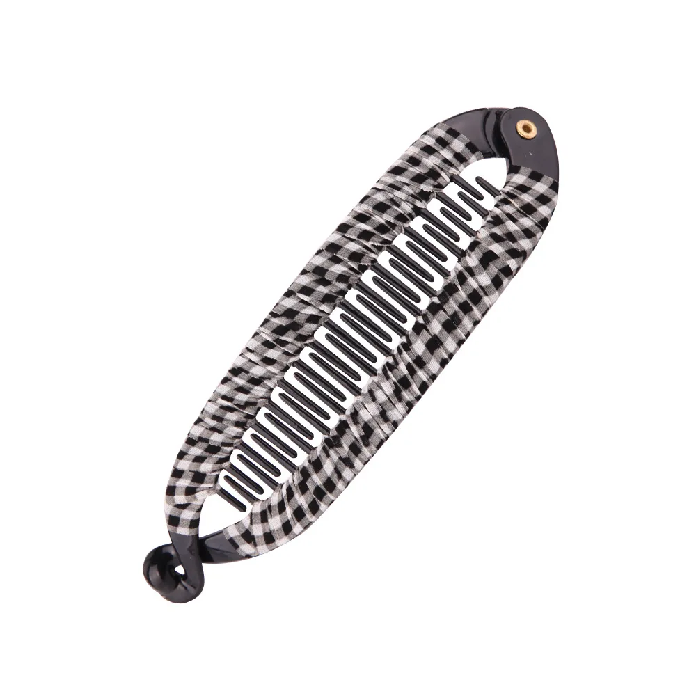 Женский зажим для волос ACC68 в форме рыбы с принтом заколка банан заколки из ткани