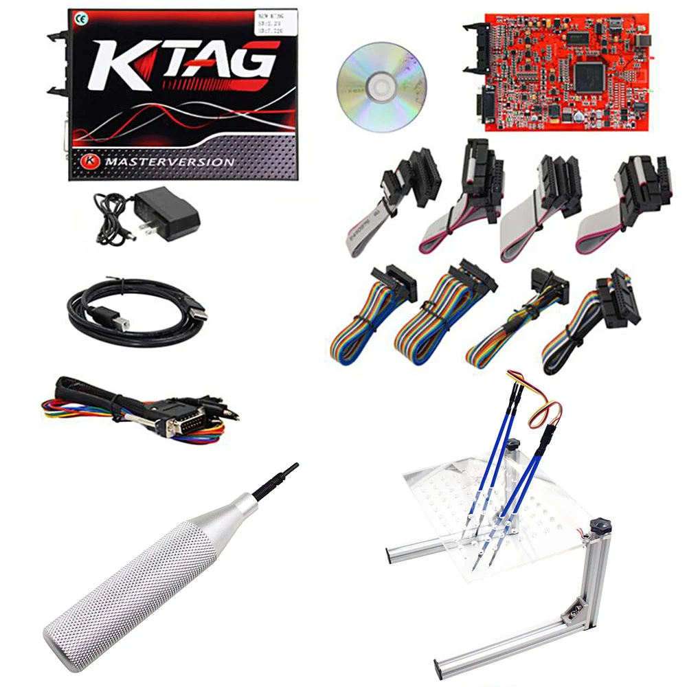 KTAG V7.020 KESS ECU Инструмент для программирования неограниченный жетон красный