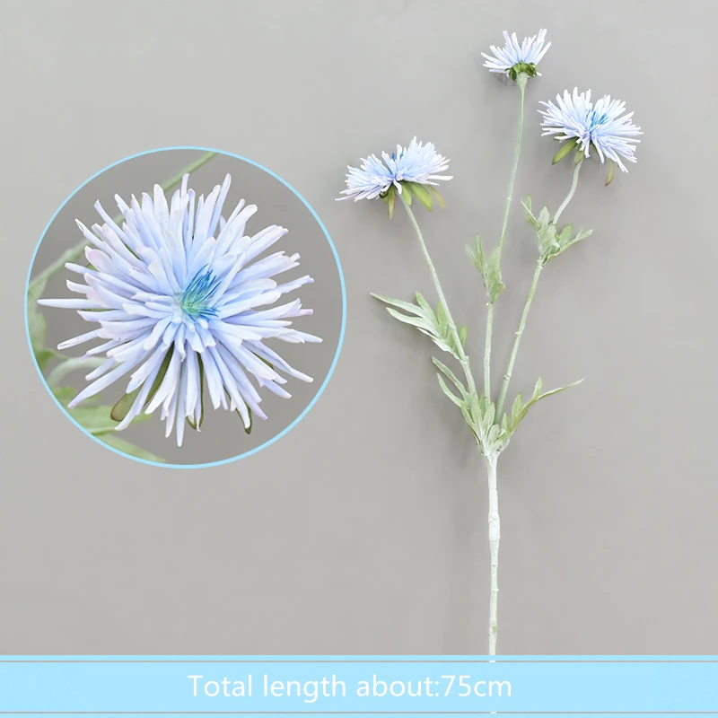 Свадебные украшения синий Моделирование Шелковый Искусственный цветок дома