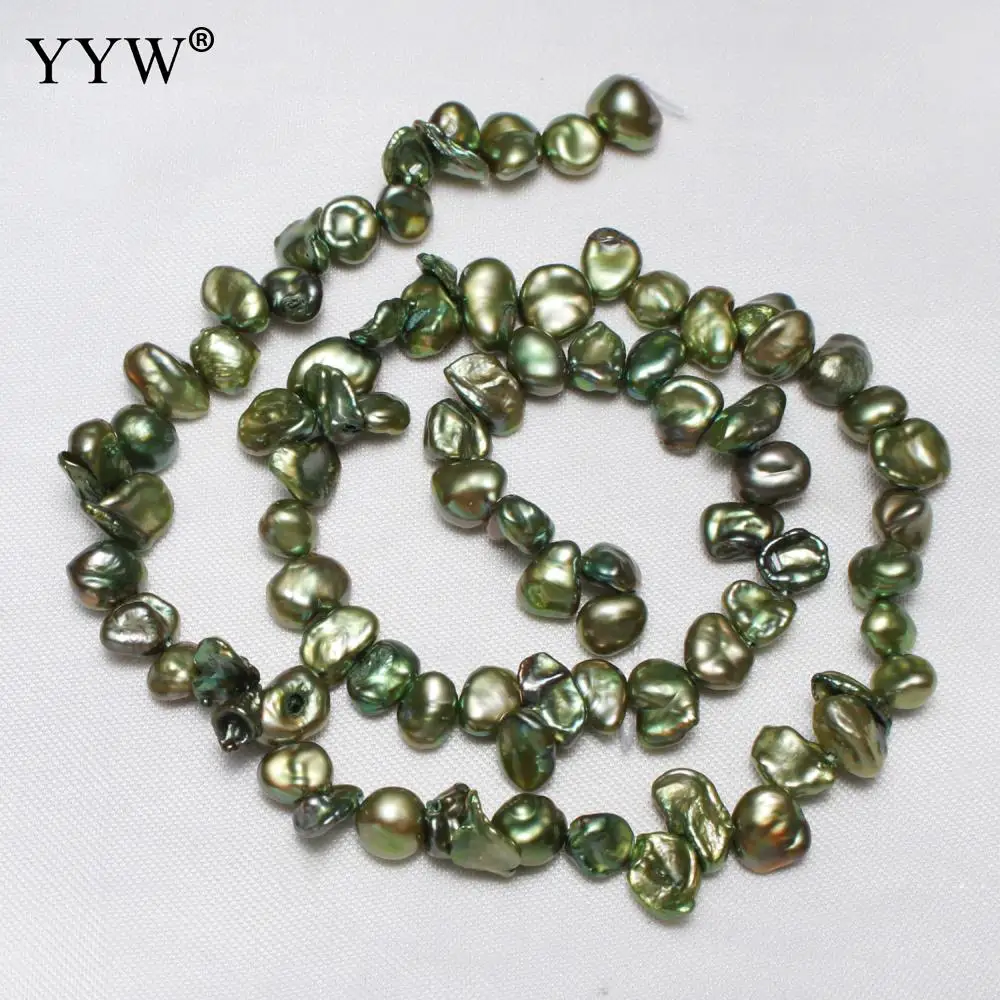 

6-8mm Nuggets Loose Pearls Bead Cultured Baroque Freshwater Pearl Beads For Diy Jewelry Making Findings 0.8mm Sold By Strand