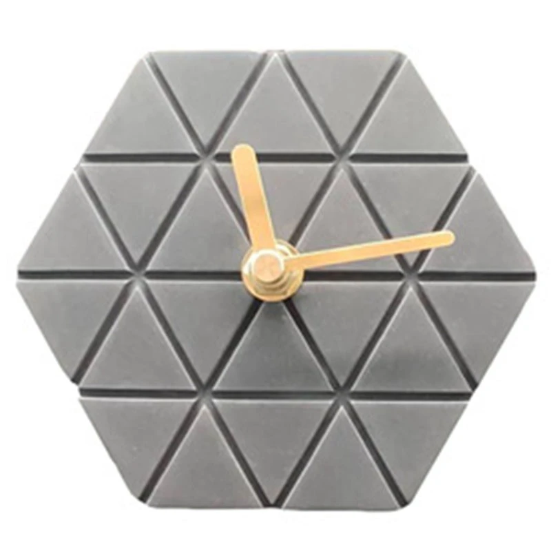 Цементные часы беззвучные прикроватные креативные Простые индивидуальные